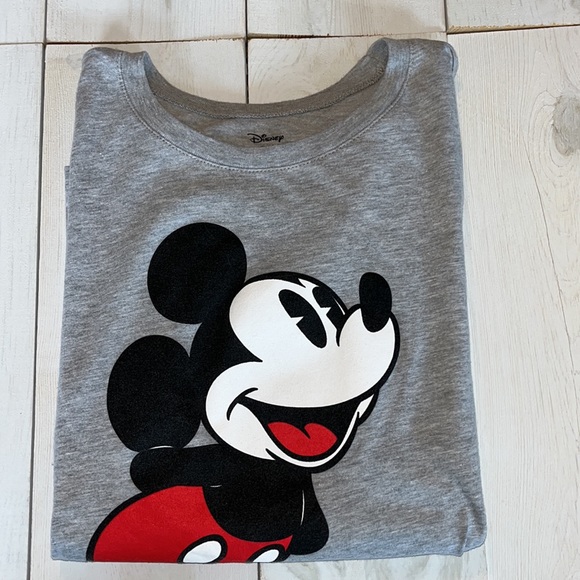 Disney Classic Mickey Mouse Grey T Shirt - Picture 3 of 4